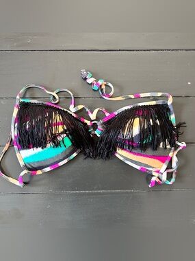 Body Glove Fringe Bikini Top push-up string bikini medium